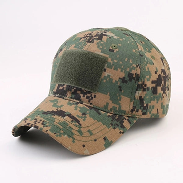 Military cap Camo Hap with Tactical Patche