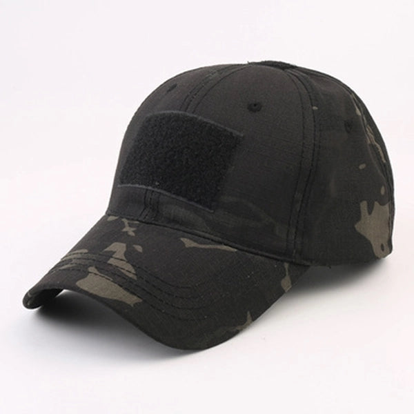 Military cap Camo Hap with Tactical Patche