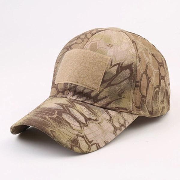Military cap Camo Hap with Tactical Patche