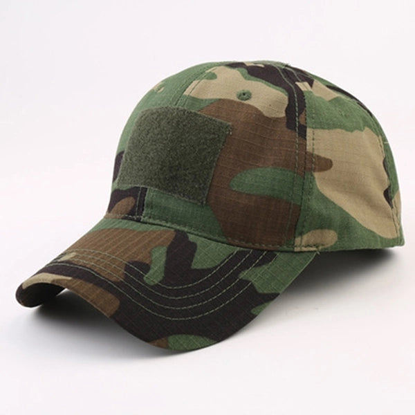 Military cap Camo Hap with Tactical Patche