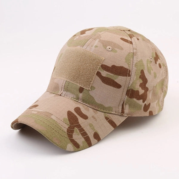 Military cap Camo Hap with Tactical Patche