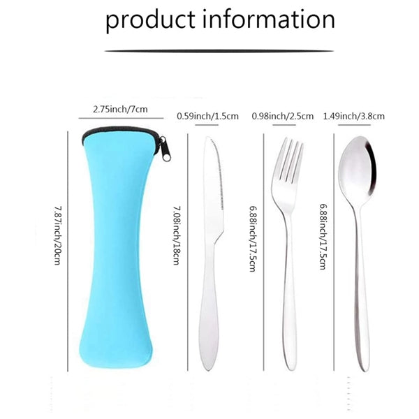 Fork Knife Spoon Cutlery Travel Set