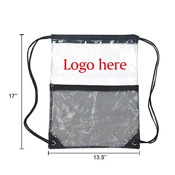 Clear Game Cinch Backpack