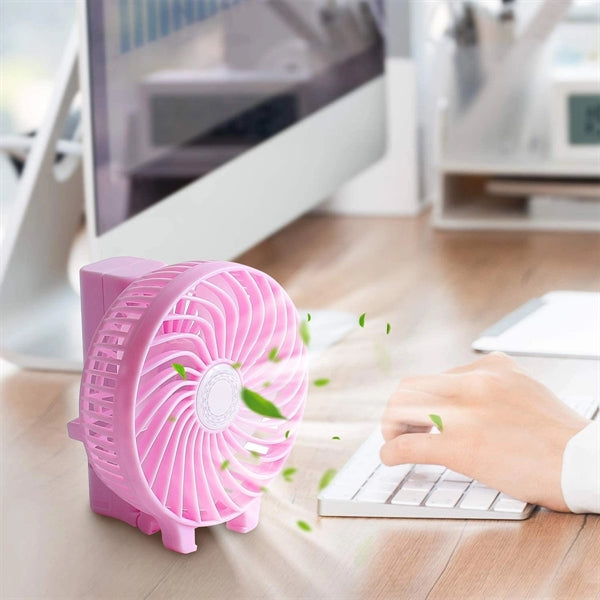 Portable Rechargeable Handheld Foldable Mini Desk Fan