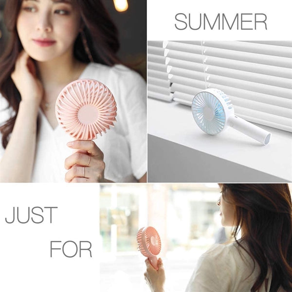 Portable USB Rechargeable Mini Personal Handheld Desk Fan