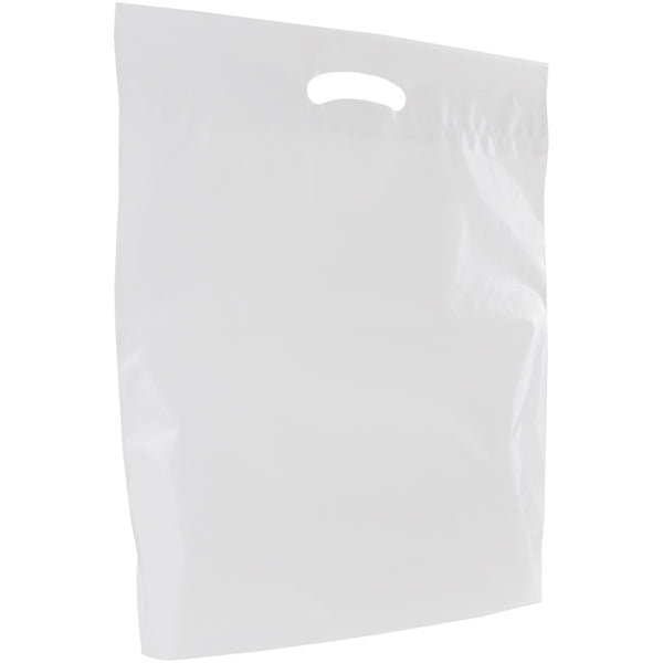 15" x 18" x 3" Large Eco-Friendly Die Cut Plastic Bag
