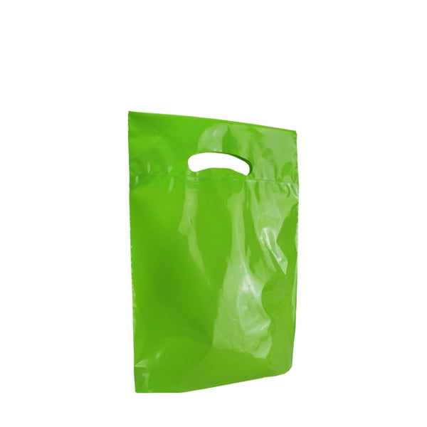 9" x 12" x 2" Small Eco-Friendly Die Cut Plastic Bag