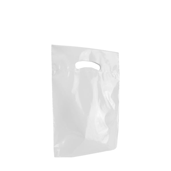9" x 12" x 2" Small Eco-Friendly Die Cut Plastic Bag