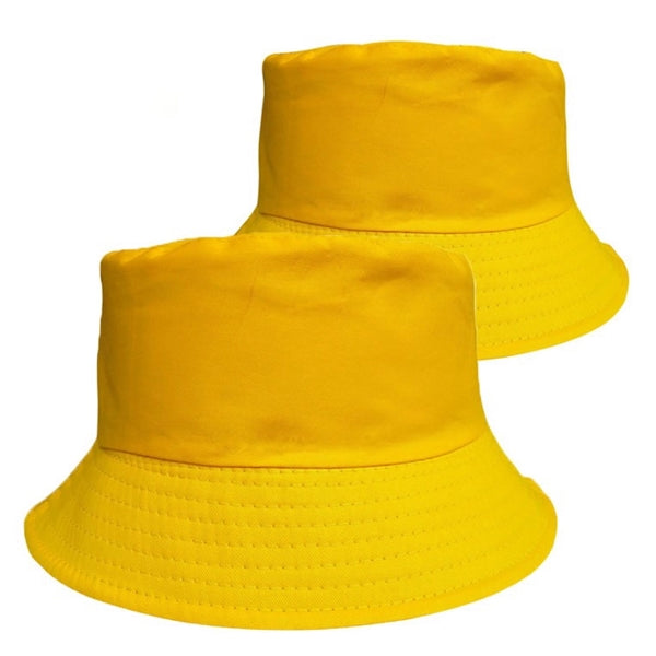 Travel Flat Top Bucket &Cotton Sun Cap Fisherman Hat