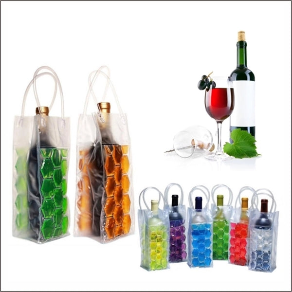 Chiller wine bag,PVC Wine Cooler Bags 2 sided