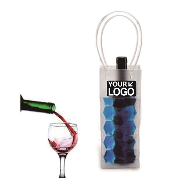 Chiller wine bag,PVC Wine Cooler Bags 2 sided