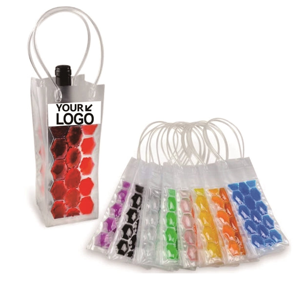 Chiller wine bag,PVC Wine Cooler Bags 2 sided