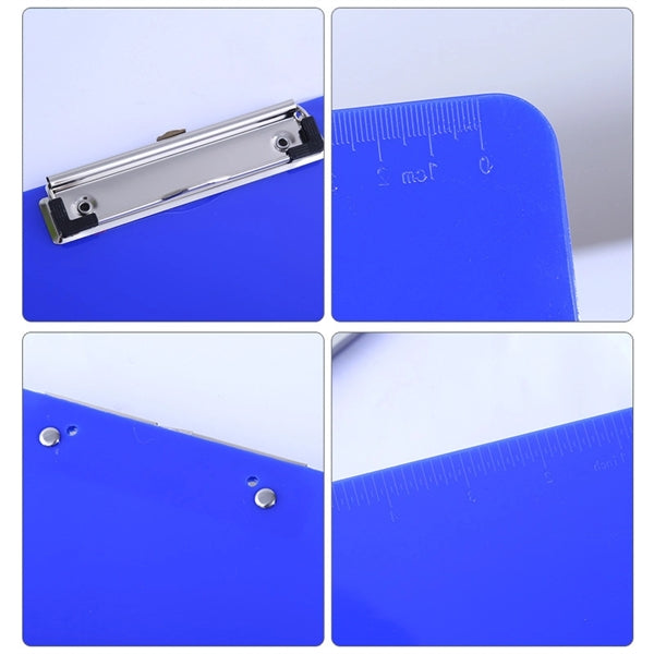 A4 Letter Size Plastic Clipboards with Low Profile Clip