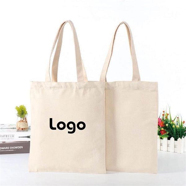 Natural Canvas Convention Tote Bag with Shoulder Strap