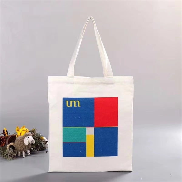 Natural Canvas Convention Tote Bag with Shoulder Strap