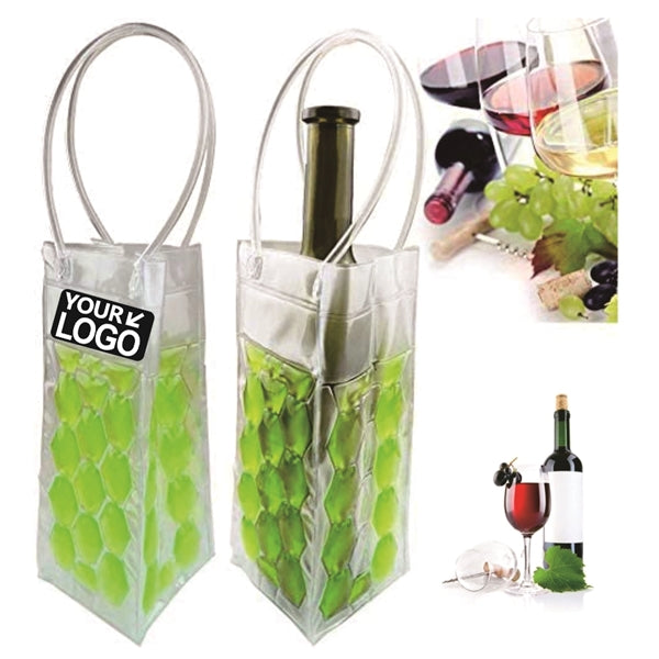 Chiller wine bag,PVC Wine Cooler Bags 4 sided