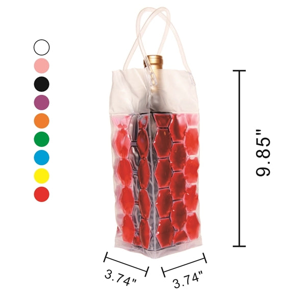 Chiller wine bag,PVC Wine Cooler Bags 4 sided