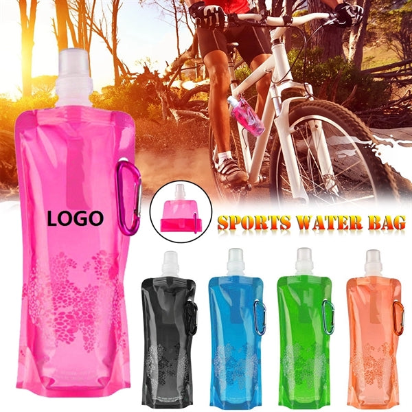 Collapsible Portable Water Bag Pouch Bottle