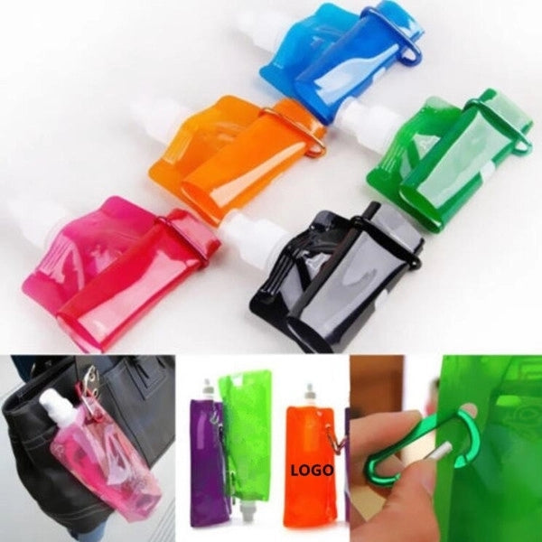 Collapsible Portable Water Bag Pouch Bottle