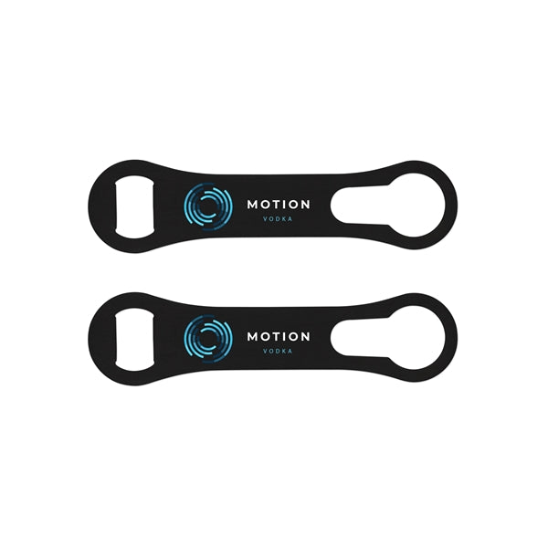 White Bottle Opener with Liquor Pourer Spout Remover