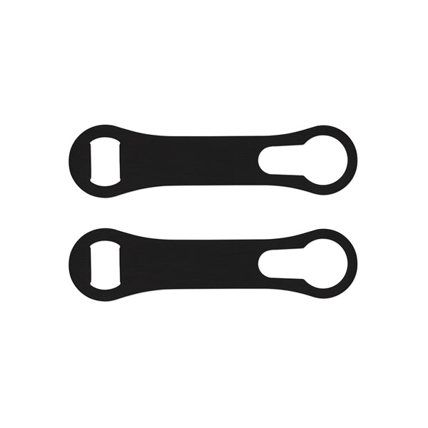 White Bottle Opener with Liquor Pourer Spout Remover