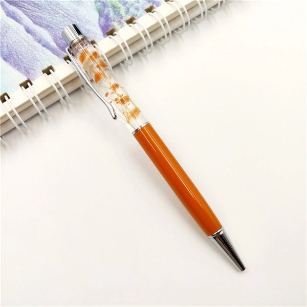 Dried Flower Metal Ballpoint Pen