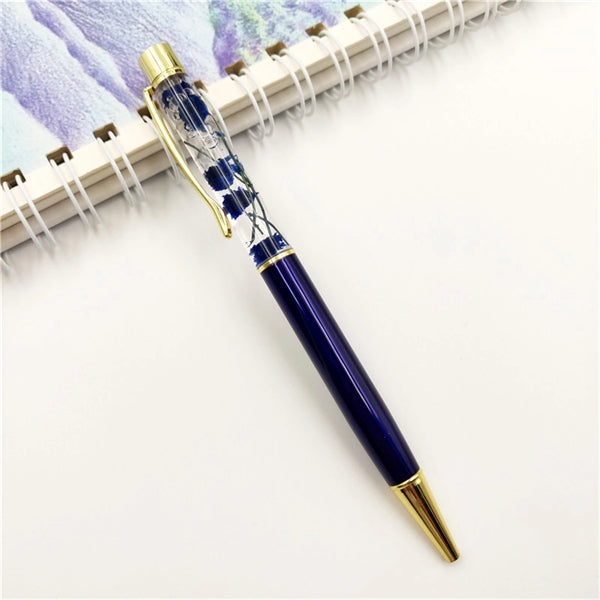 Dried Flower Metal Ballpoint Pen