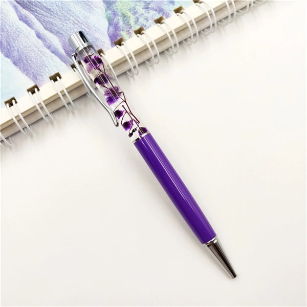 Dried Flower Metal Ballpoint Pen