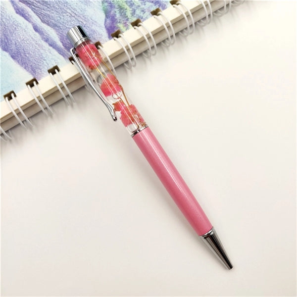 Dried Flower Metal Ballpoint Pen