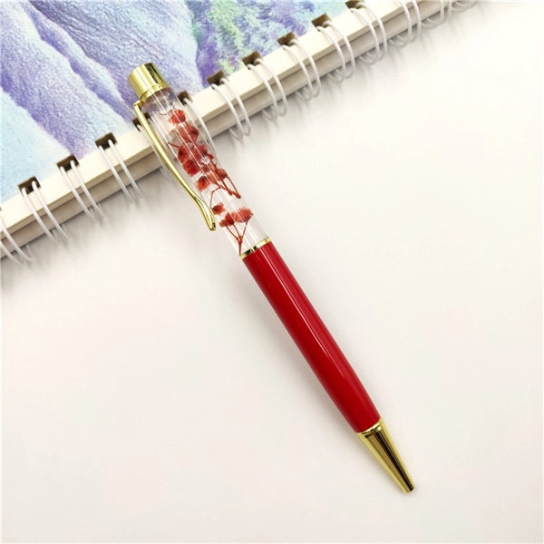 Dried Flower Metal Ballpoint Pen