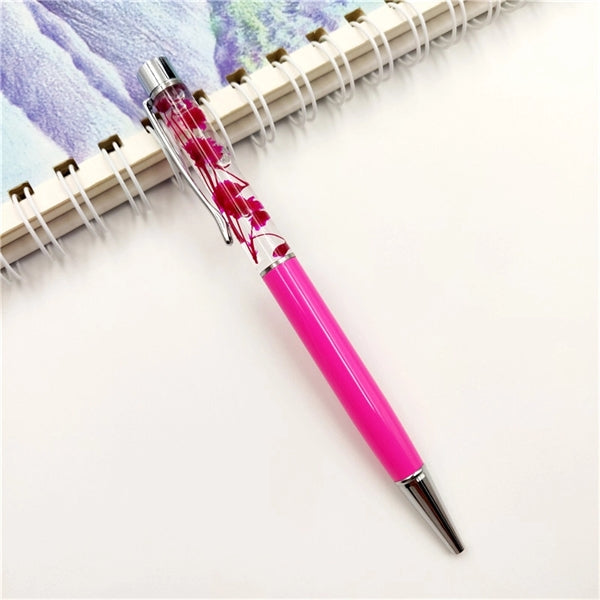 Dried Flower Metal Ballpoint Pen