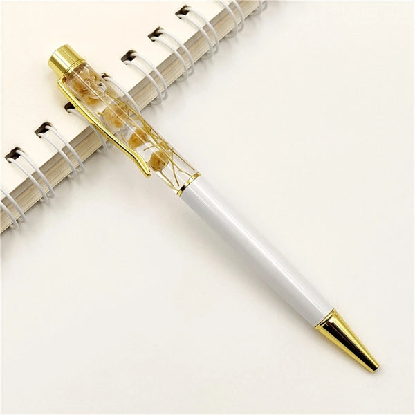 Dried Flower Metal Ballpoint Pen