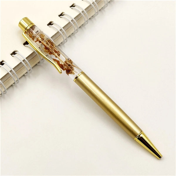 Dried Flower Metal Ballpoint Pen