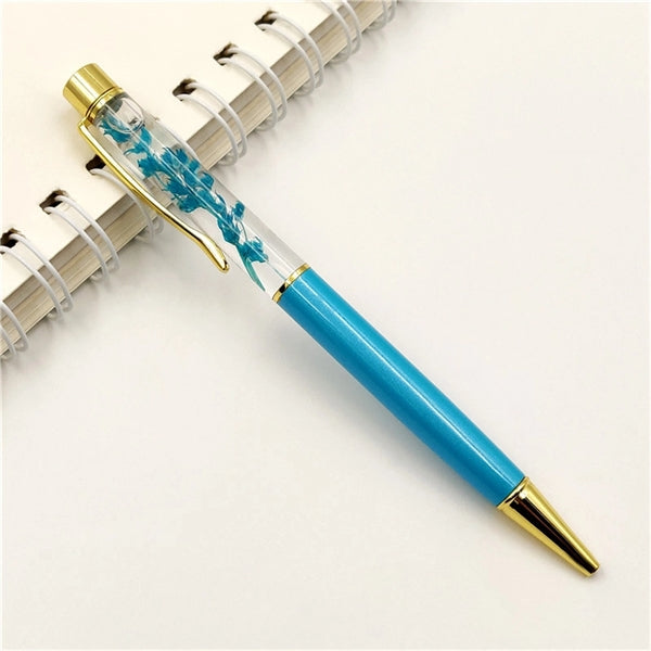 Dried Flower Metal Ballpoint Pen