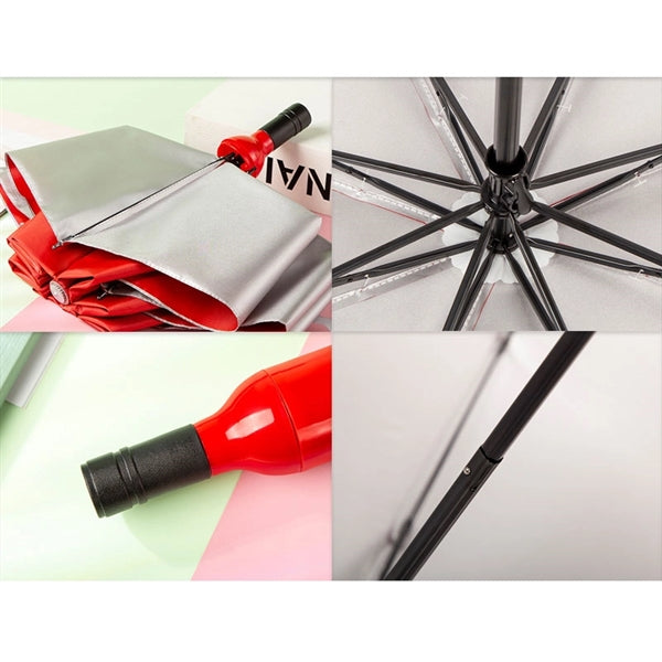 Wine Bottle Folding Umbrella