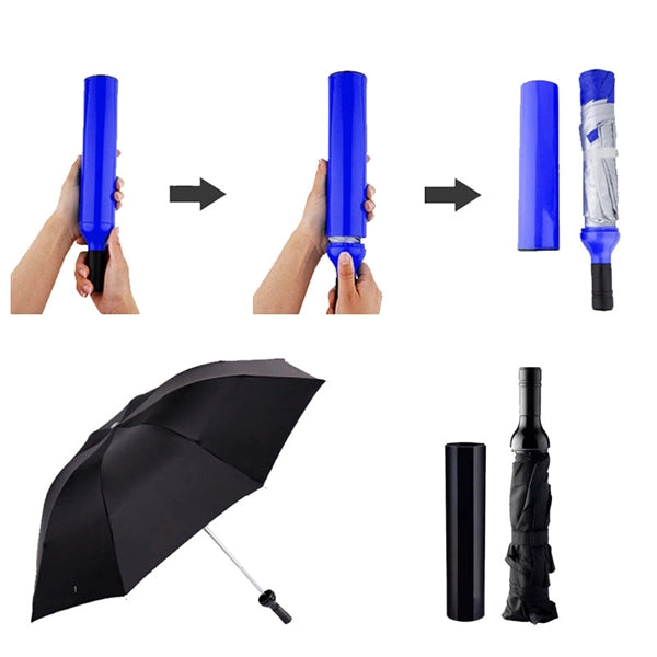 Wine Bottle Folding Umbrella