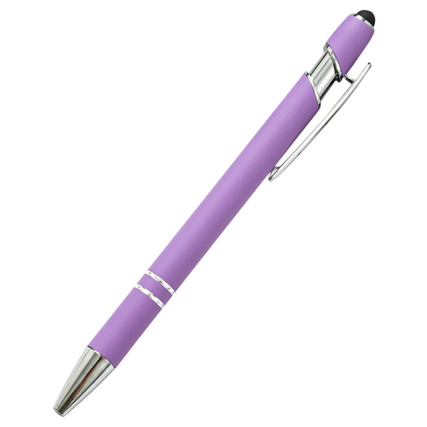 Soft Touch Rubberized Incline Aluminum Stylus Pen
