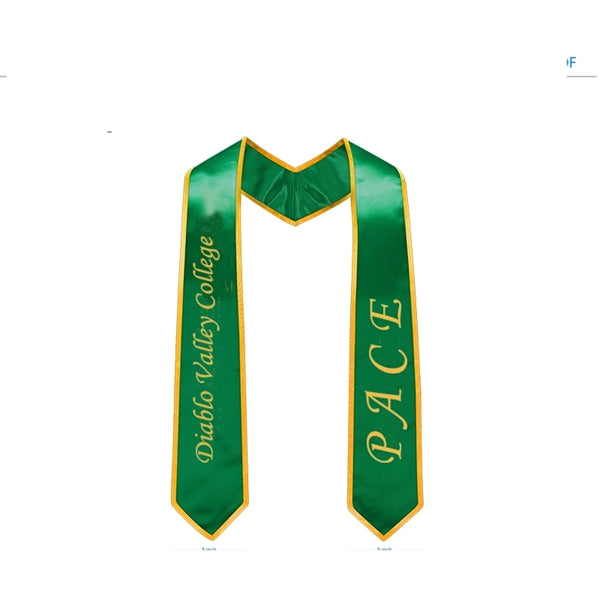 Embroidery Logo Trimmed Graduation Honor Stole