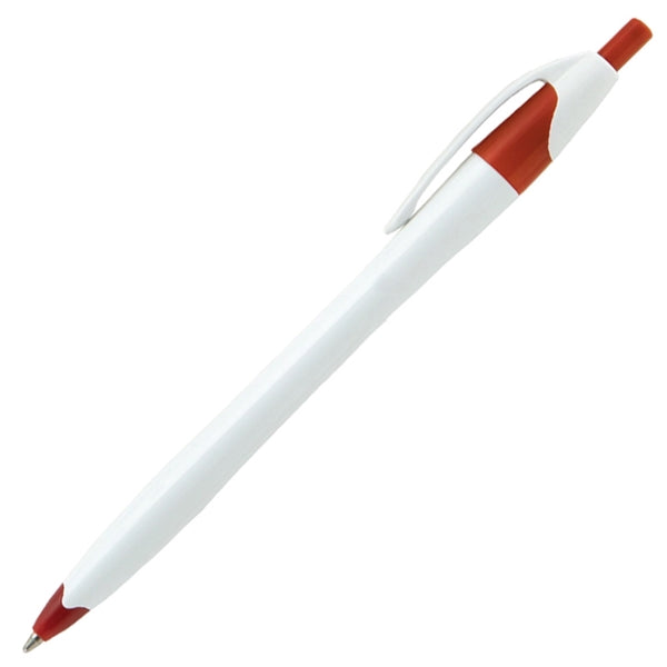 Glittering Stratus White ballpoint plastic pen