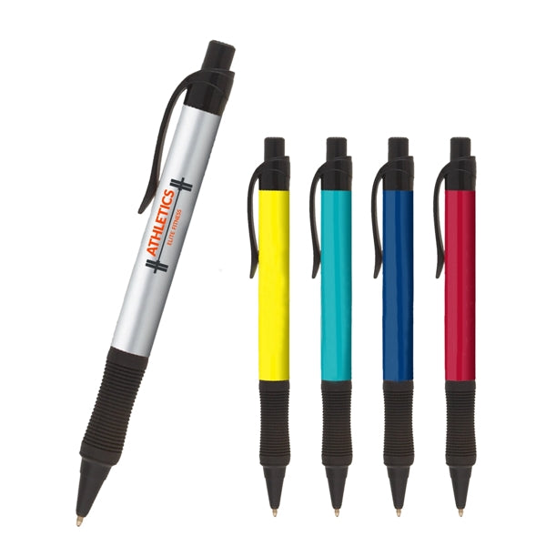 Click-Action Custom Prolux Pen with Black Grip