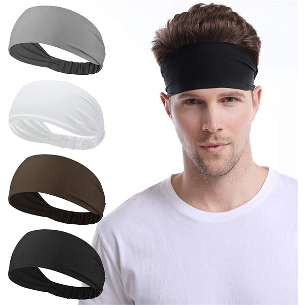 Udaily mens headbands are designed with elastic band closure
