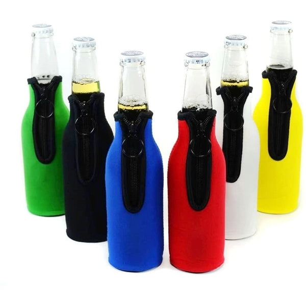 Beer Bottle Sleeve with Zipper 12oz