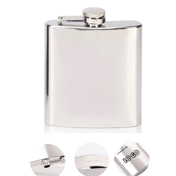 Small stainless steel flask 4oz