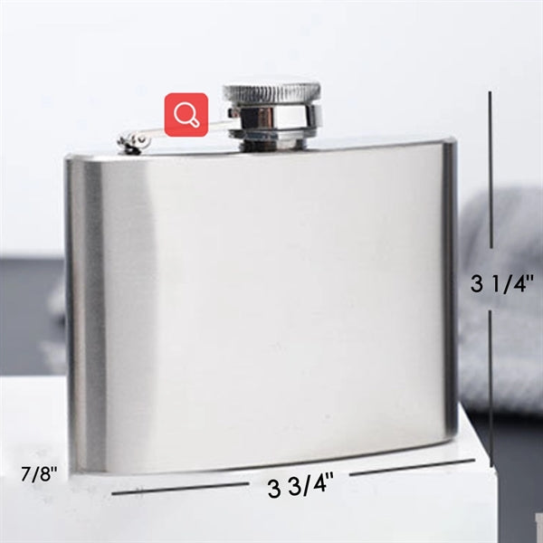 Small stainless steel flask 4oz