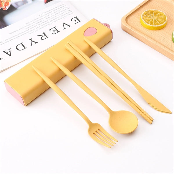 Portable Wheat Straw Cutlery Set