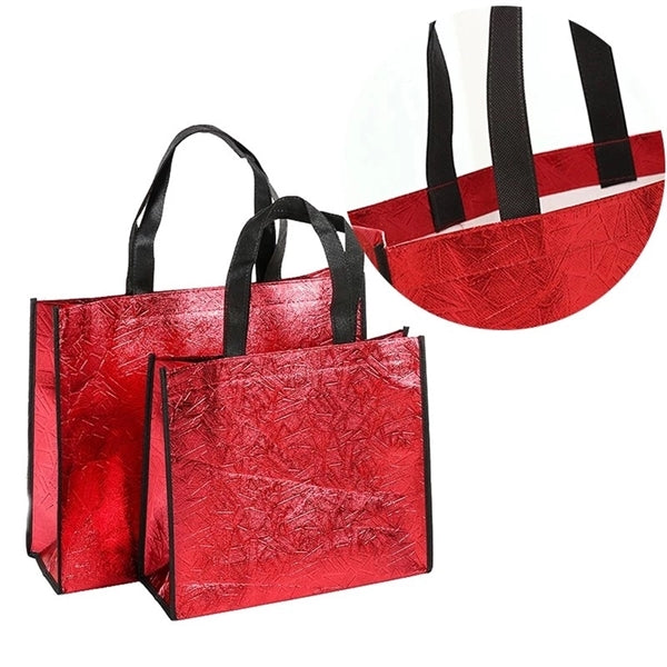 Laser Glitter Shopping Bag