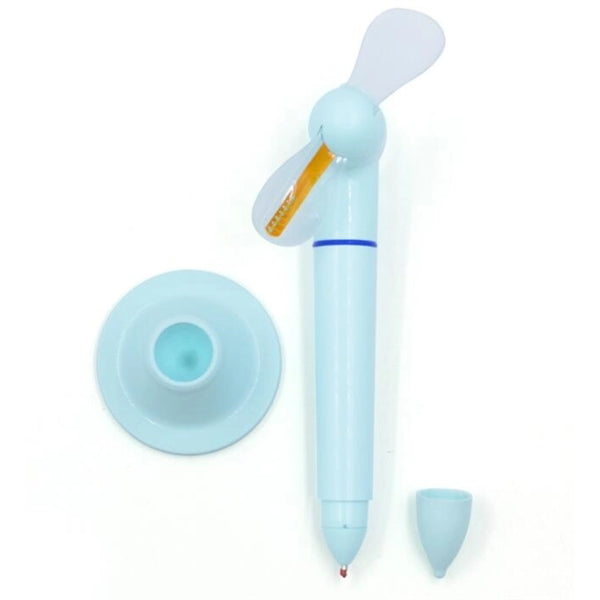 Ballpoint Pen With LED Message Fan