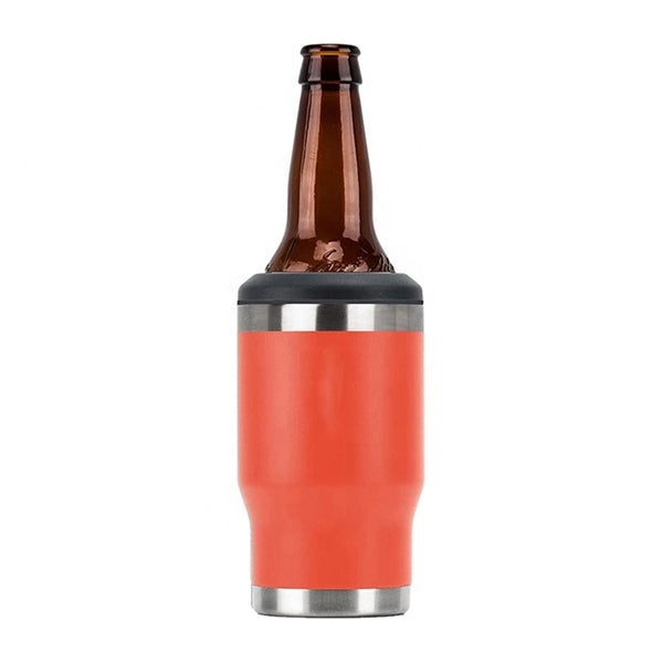 14 Oz Double Walled Vacuum Stainless Steel Bottle Can Cooler