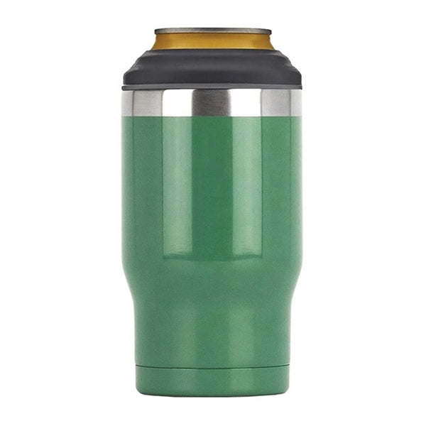 14 Oz Double Walled Vacuum Stainless Steel Bottle Can Cooler