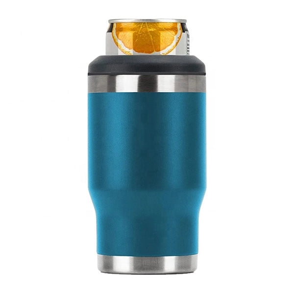 14 Oz Double Walled Vacuum Stainless Steel Bottle Can Cooler